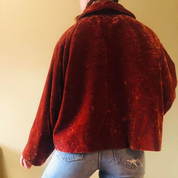 Adorable rust orange velvet - Picture 3 of 6